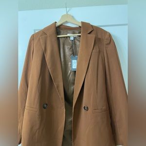 NEW WOMEN BROWN BLAZER/VEST SIZE 4